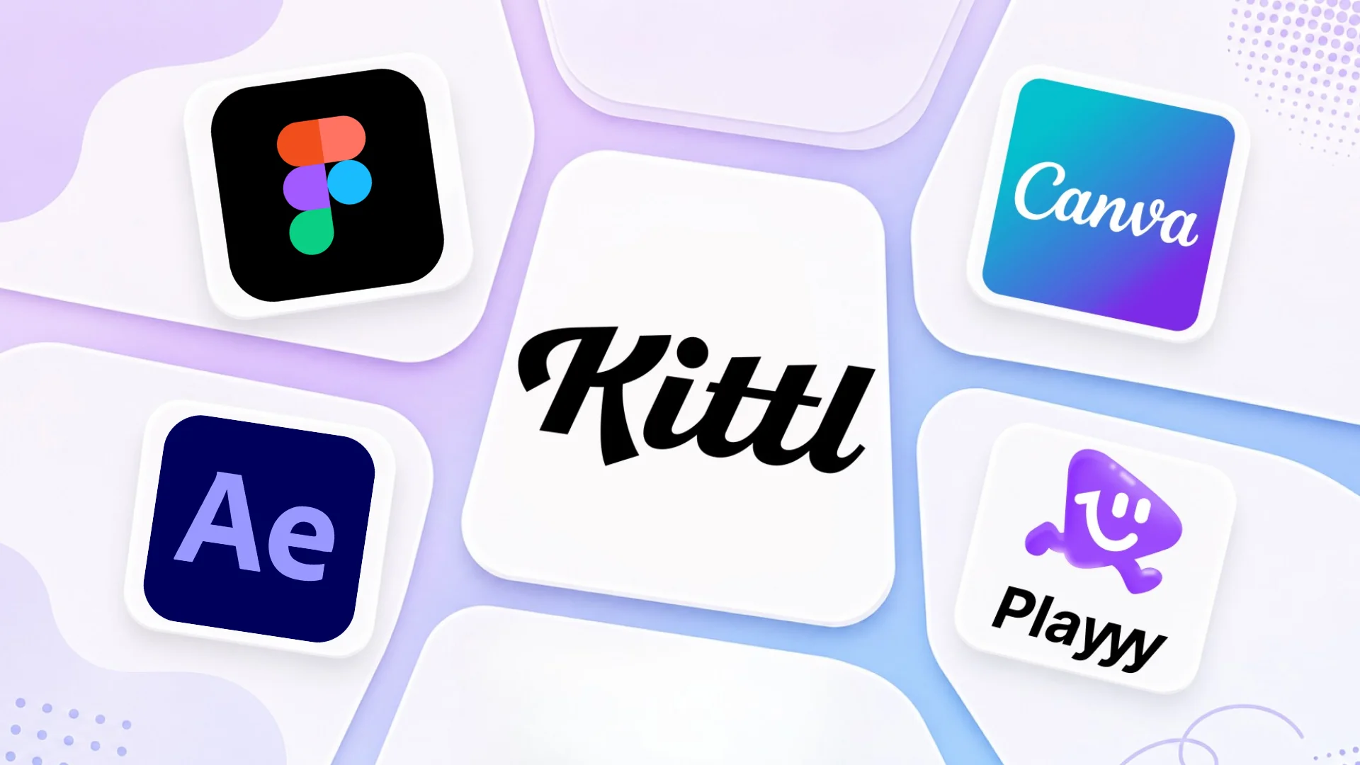Bold typographic logo design and vintage badge graphics created with a vector design tool, showing a Kittl alternative in action