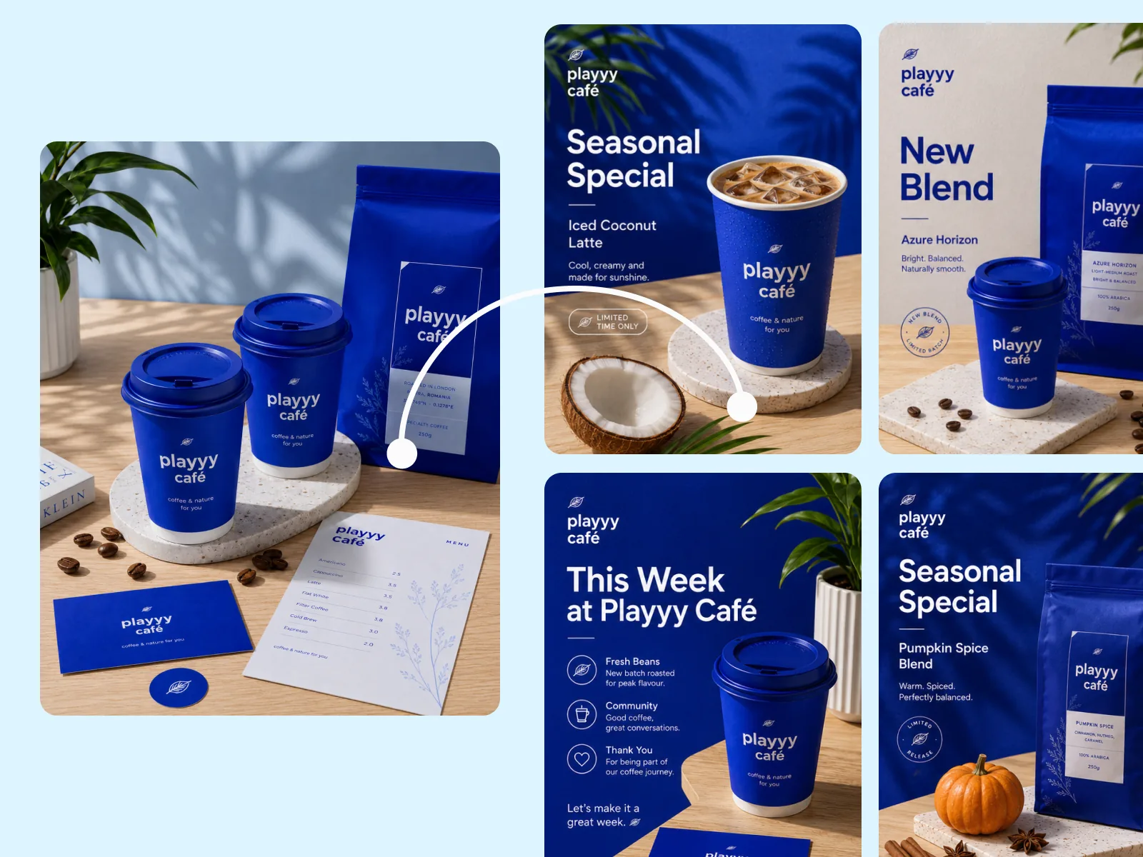 Style Transfer matching new marketing creative to existing brand reference image — consistent color, lighting, and composition across posts.