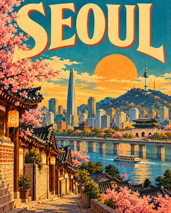 Vintage Travel Poster — image 2