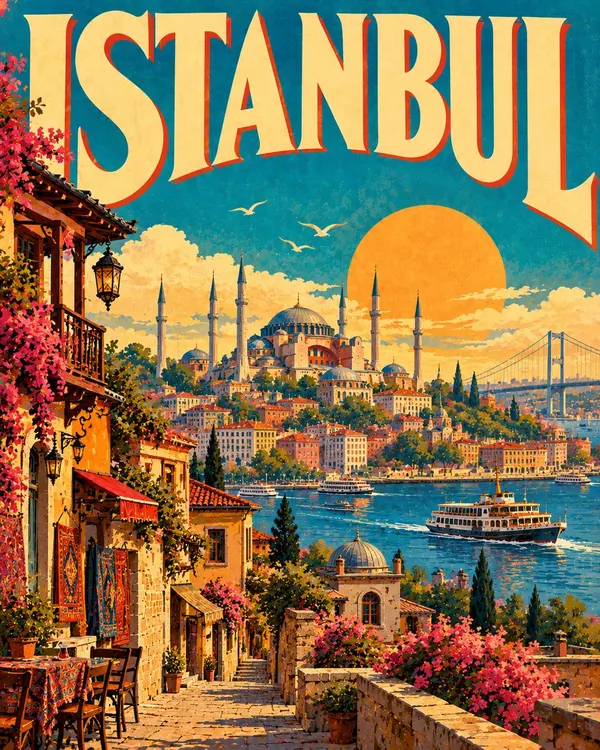 Vintage Travel Poster — image 3