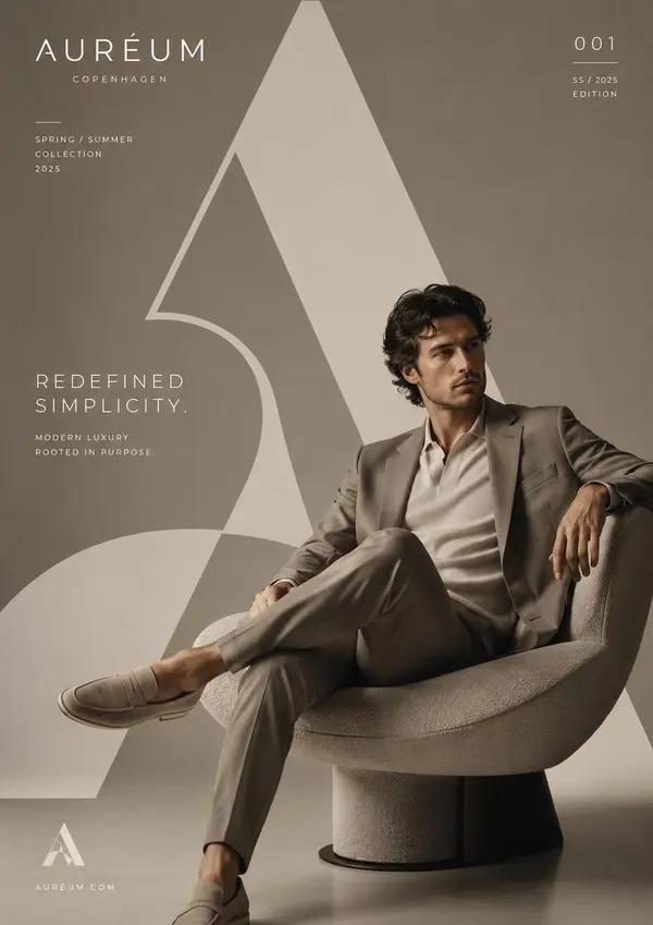 Aureum Editorial Fashion Campaign Poster