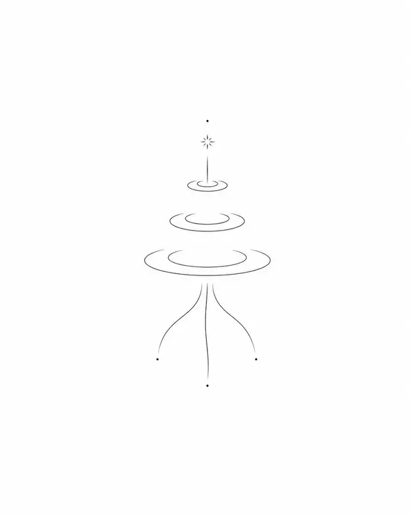 Butterfly Effect Minimalist Tattoo Design