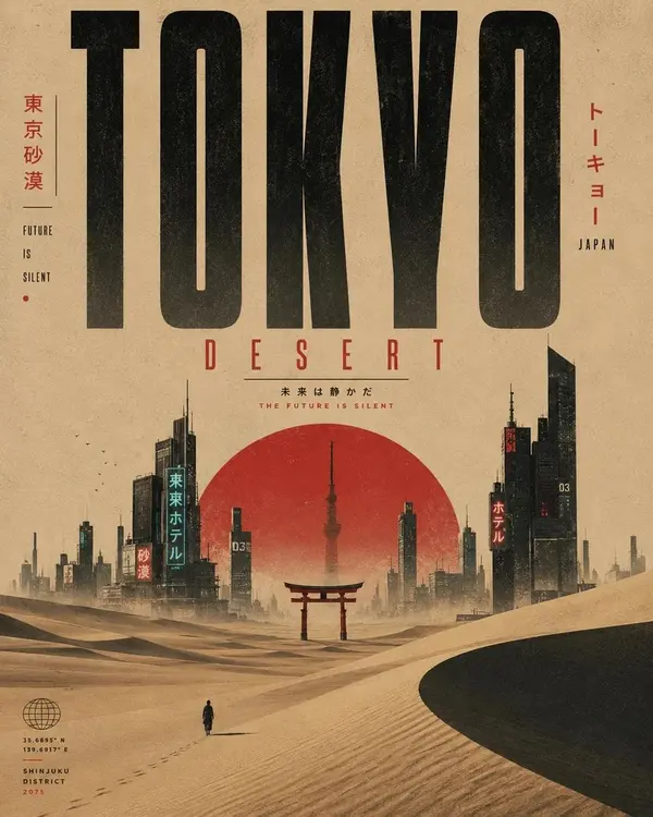 Sahara Desert Travel Poster — image 2