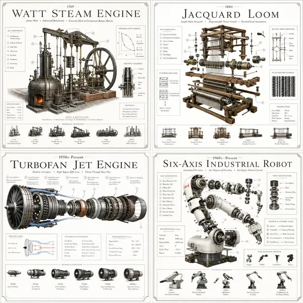 Patent Artifact Posters: Historical Machines