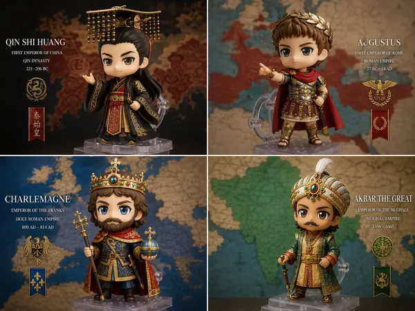 Historical Emperors as Nendoroid Figures