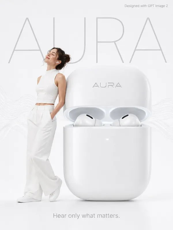 AURA Wireless Earbud Tech Advertisement — image 2