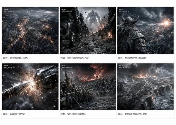 Apocalyptic Battle Storyboard