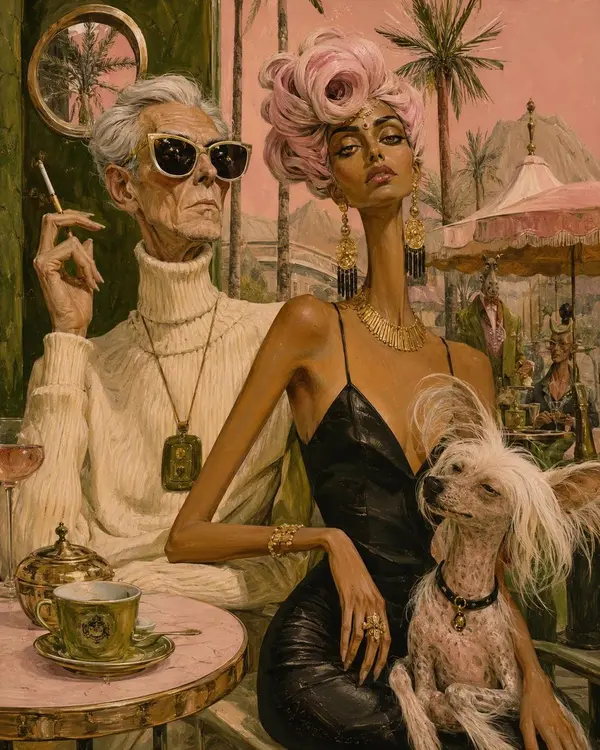 Eccentrics: Surreal Mid-Century Riviera Editorial — image 1