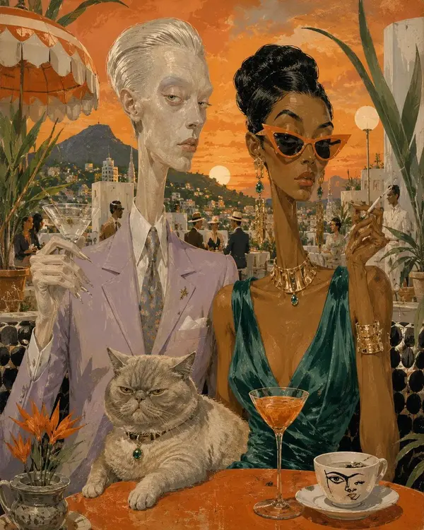 Eccentrics: Surreal Mid-Century Riviera Editorial — image 4
