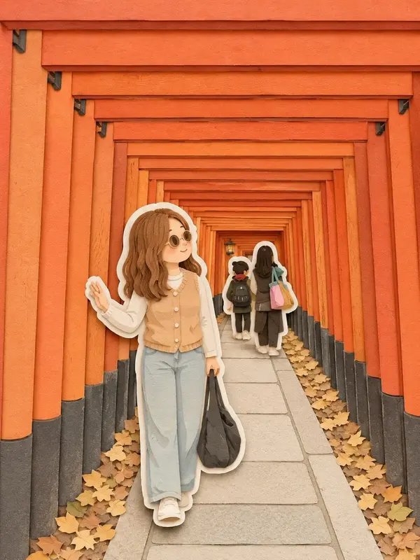 Kawaii Travel Diorama at Japanese Castle — image 3