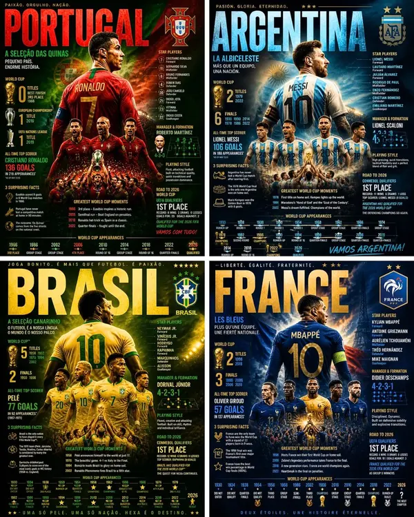 World Cup Nation Infographics