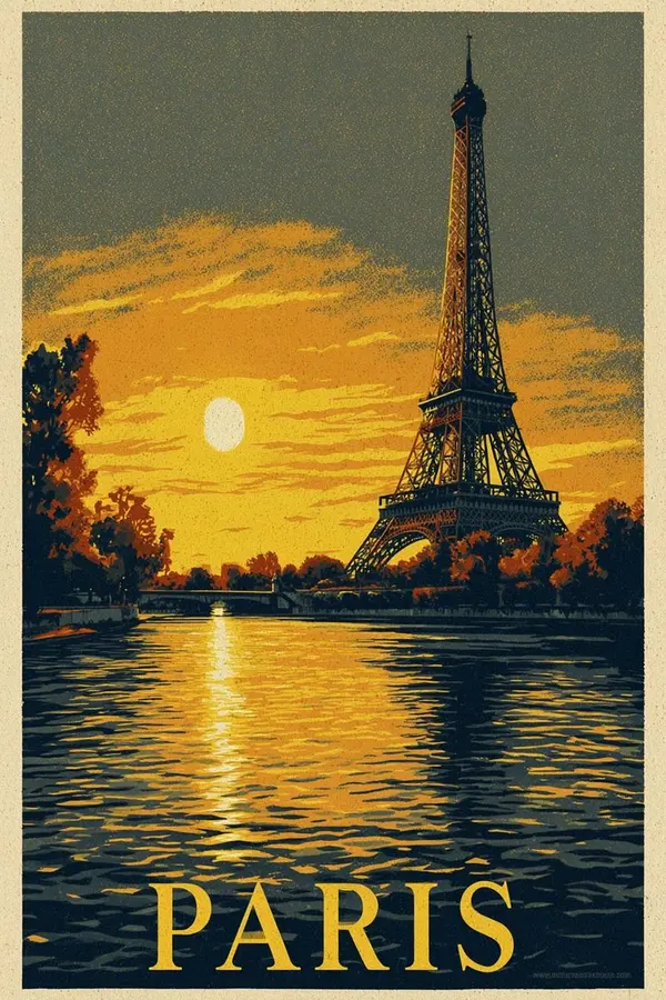 Vintage Tokyo Travel Poster — image 2