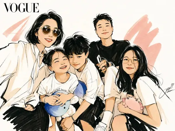 Fashion Editorial Family Travel Illustration — image 2