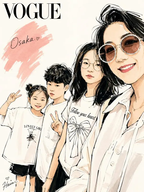 Fashion Editorial Family Travel Illustration — image 3