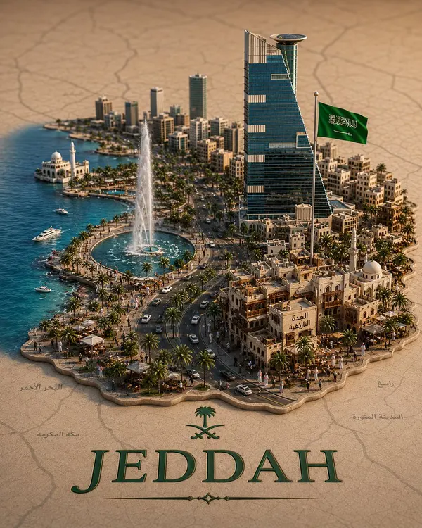 Riyadh Street-Style 3D Urban Diorama Map — image 3