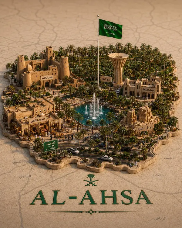 Riyadh Street-Style 3D Urban Diorama Map — image 4