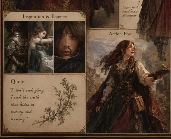 Medieval Character Sheet: Isolde — image 3