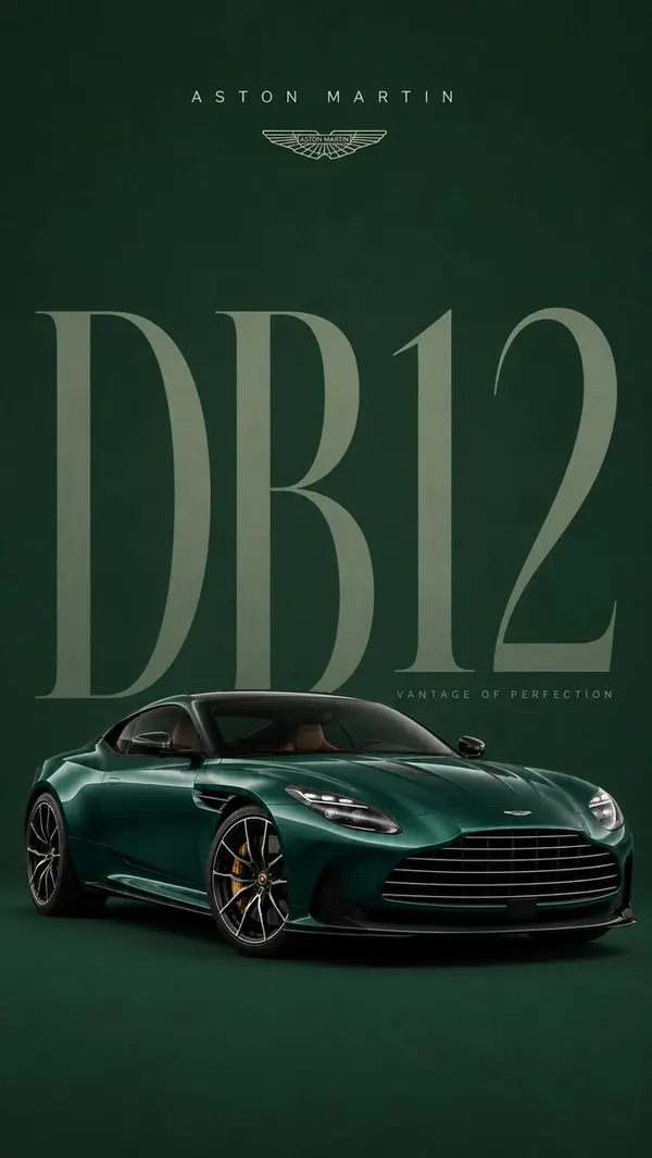 Aston Martin DB12 Luxury Automotive Poster — image 1