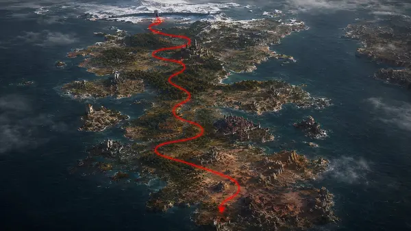 Game of Thrones Flight Route Map