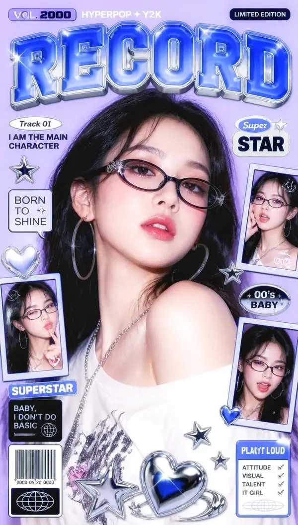 Y2K Hyperpop Magazine Cover Poster — image 4