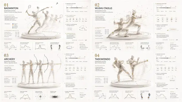 Asian Sports Biomechanics Autopsy Posters