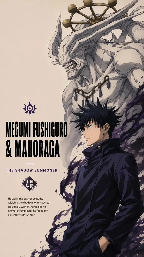 Anime Warrior & Spirit Beast Poster — image 2