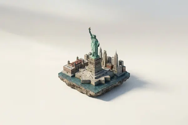 Statue of Liberty Isometric Miniature — image 1