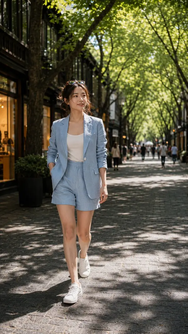Shanghai Woman, Xintiandi Morning Stroll — image 2