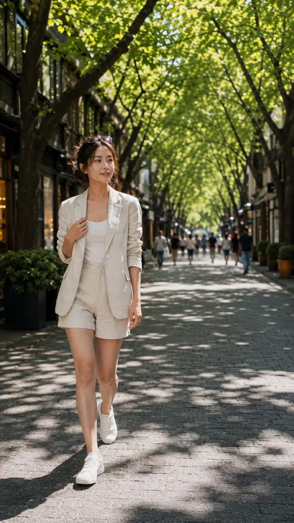 Shanghai Woman, Xintiandi Morning Stroll — image 4