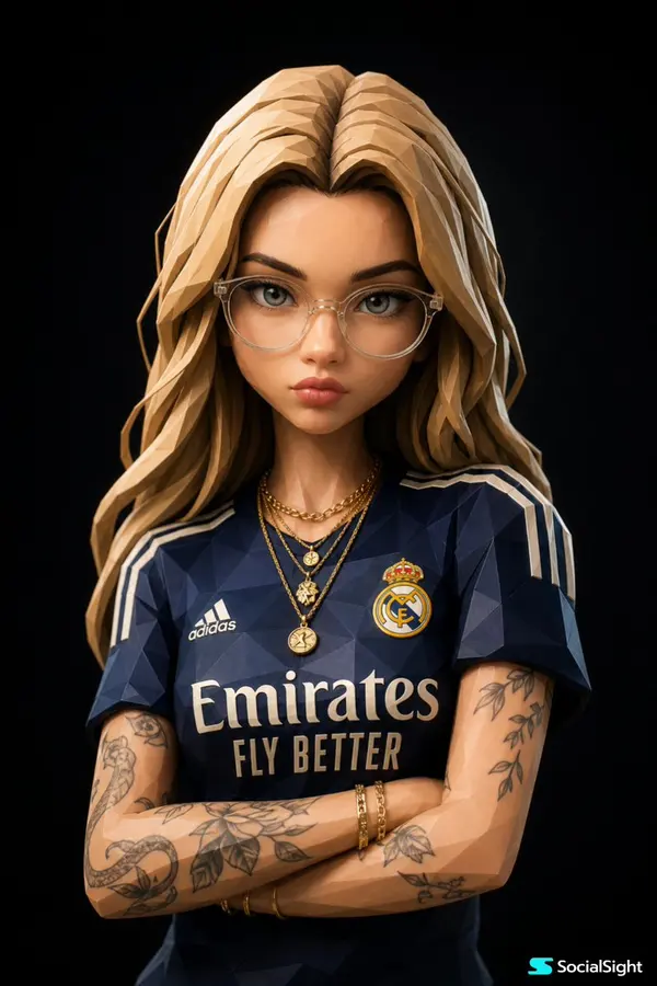 3D Stylized Character Portrait with Glasses