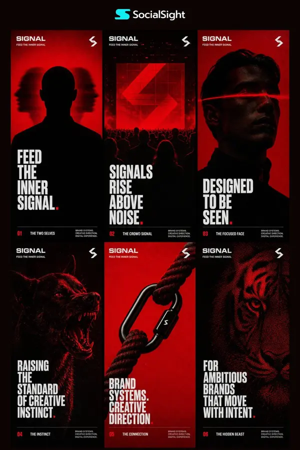 Inner Signal: Premium Brand Identity Poster Series