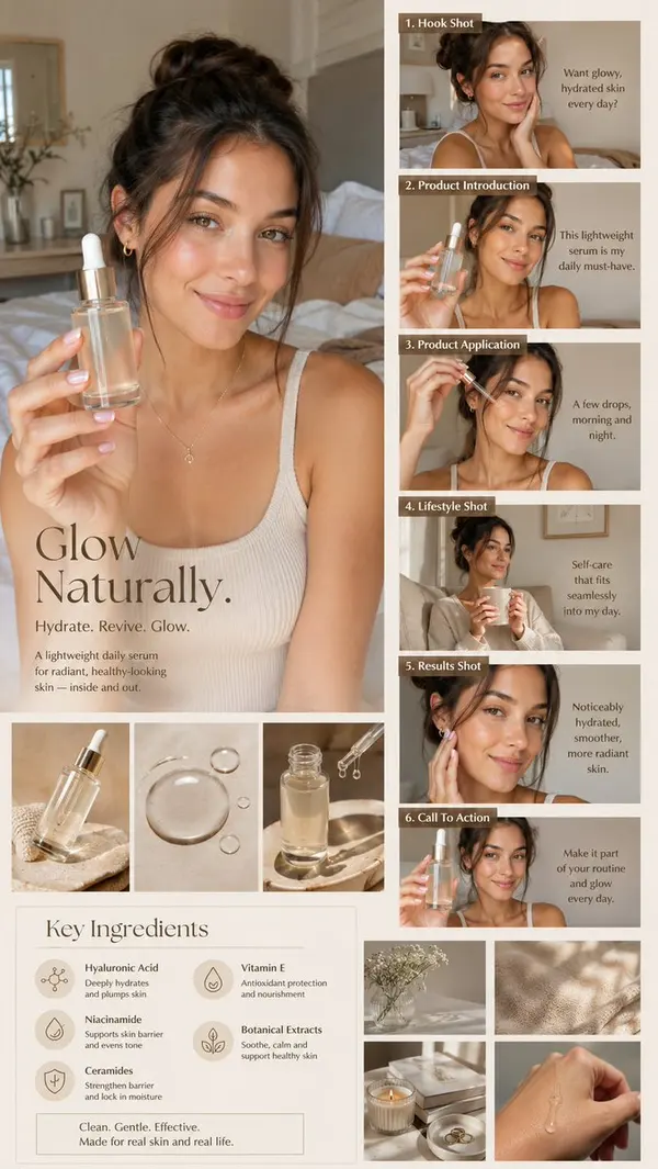 Luxury Skincare UGC Campaign Board