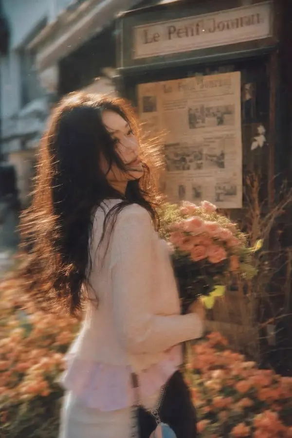 Parisian Rose Garden Portrait — image 2