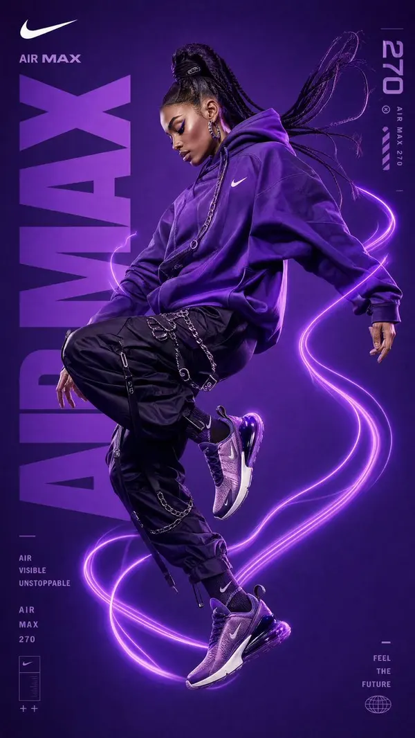 Nike Air Max Futuristic Streetwear Campaign