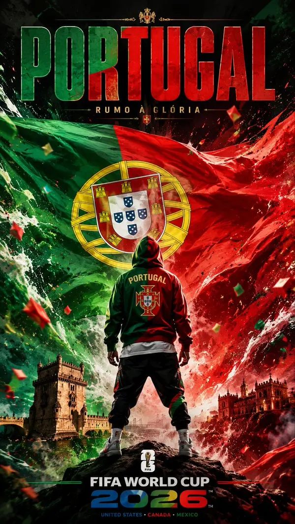 Portugal FIFA World Cup 2026 Explosion Poster — image 1
