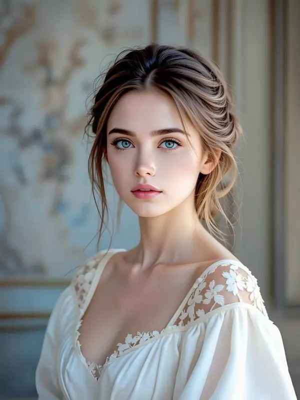 Ethereal Portrait in Lace
