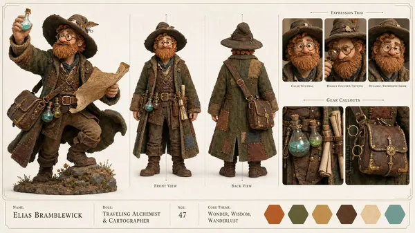 Elias Bramblewick: Medieval Alchemist Character Sheet