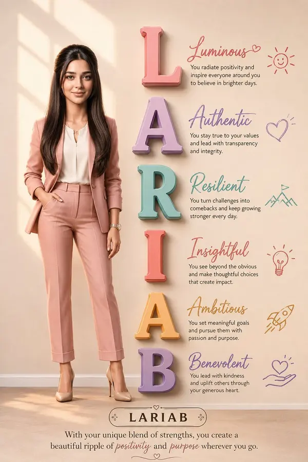 Personal Branding Acronym Poster for LARIAB — image 1