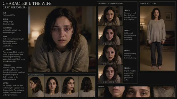 Character Sheet: The Wife—Realistic Performance Reference — image 1