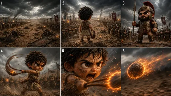 David vs. Goliath: Epic Chibi Battleground