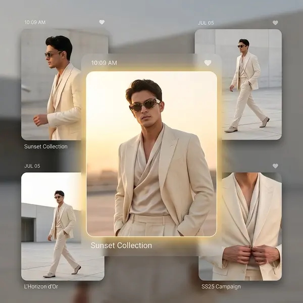 Luxury Fashion Editorial Gallery Interface
