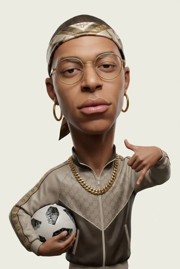 Stylized 3D Caricature with Street Luxury — image 2