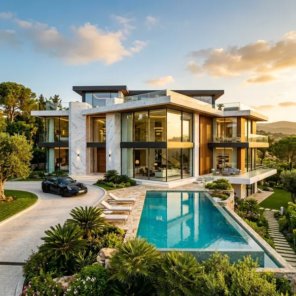 Luxury Modern Mansion at Night — image 2