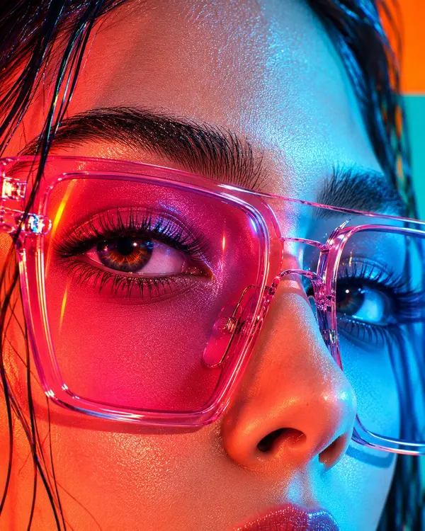 Vivid Split-Light Editorial Portrait — image 3