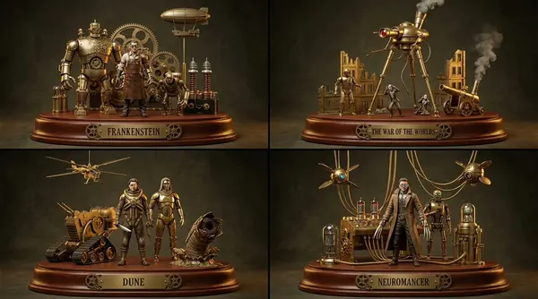 Sci-Fi Novels as Steampunk Dioramas