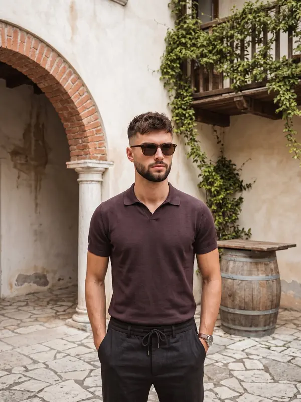 Mediterranean Courtyard Portrait