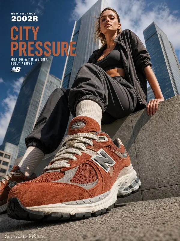 New Balance 2002R City Pressure Campaign generated image