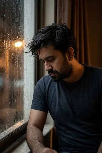 Contemplative in the Rain