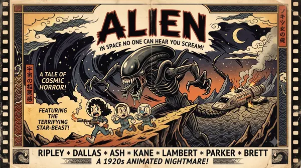 Dune in 1920s Vintage Cartoon Style — image 4