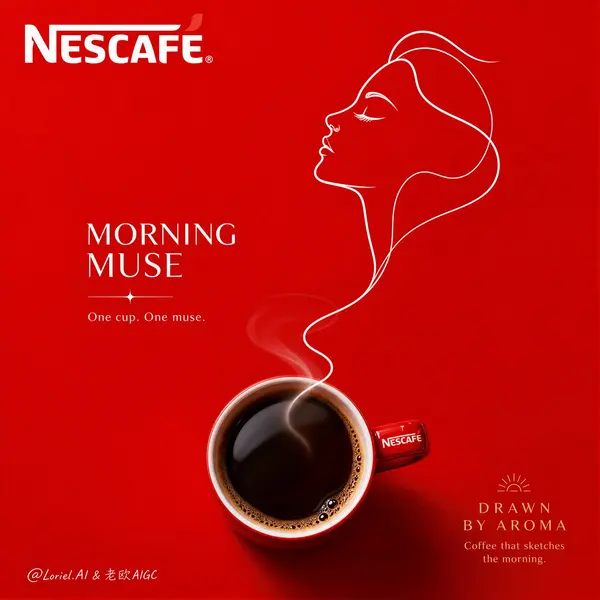 Morning Muse: Nescafé Line Portrait